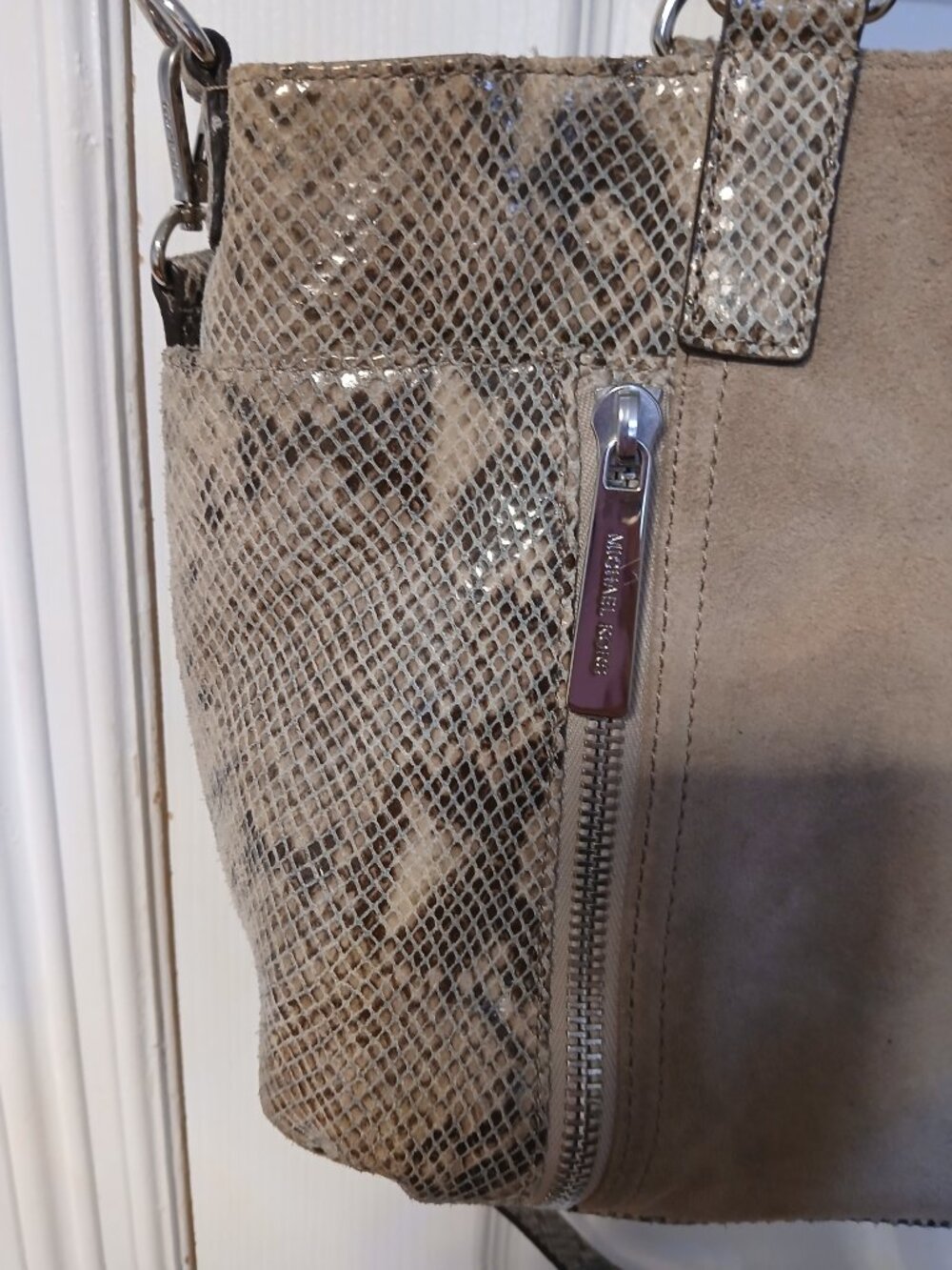 Michael Kors Snake Suede Bag - Picture 9 of 13